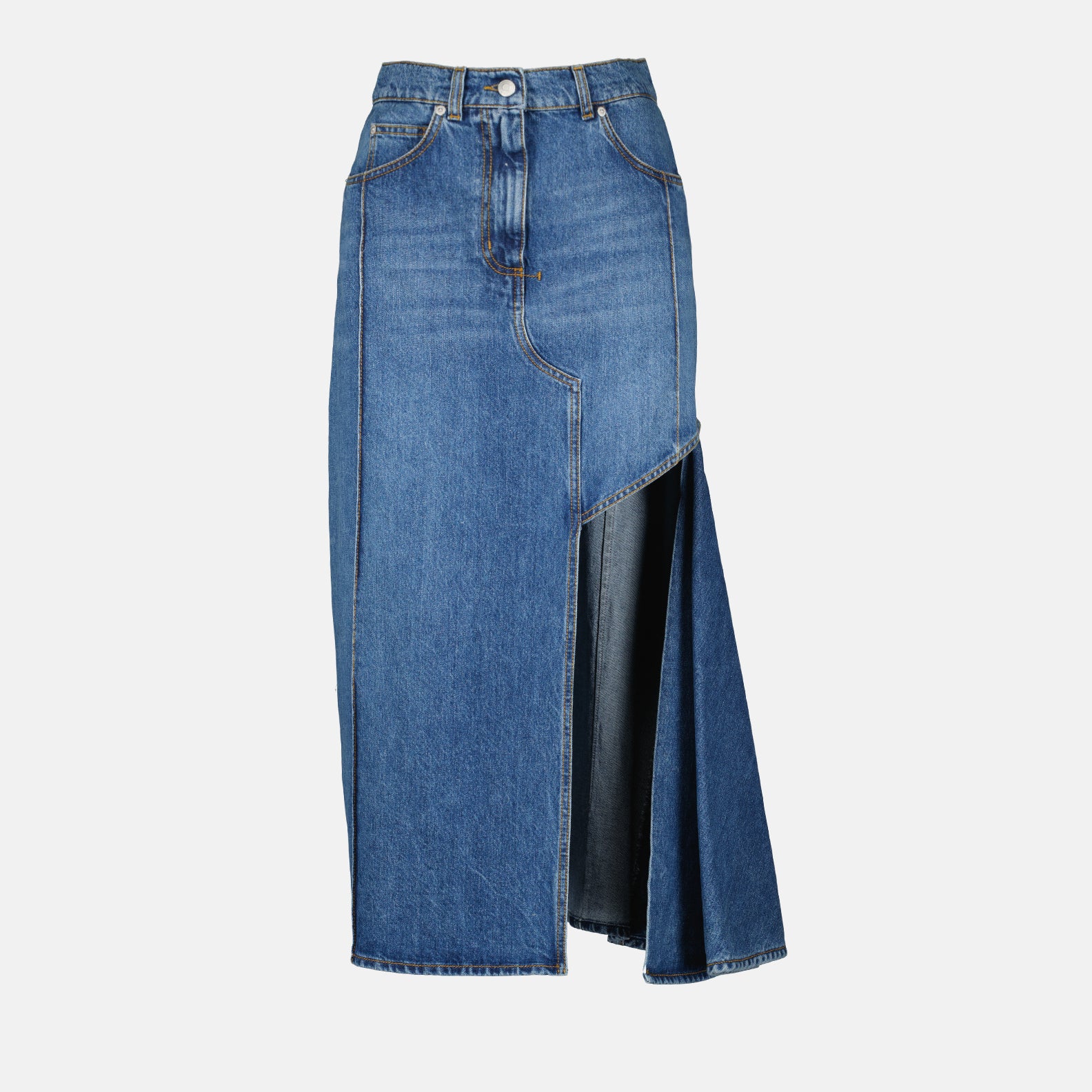 Jupes Jupe en denim Alexander McQueen Bleu Femme