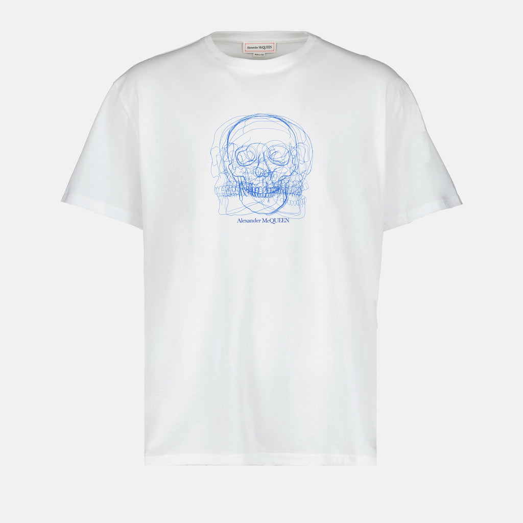 T-shirt T-shirt Skull Alexander McQueen Bianco Homme