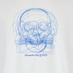 T-shirt T-shirt Skull Alexander McQueen Bianco Homme