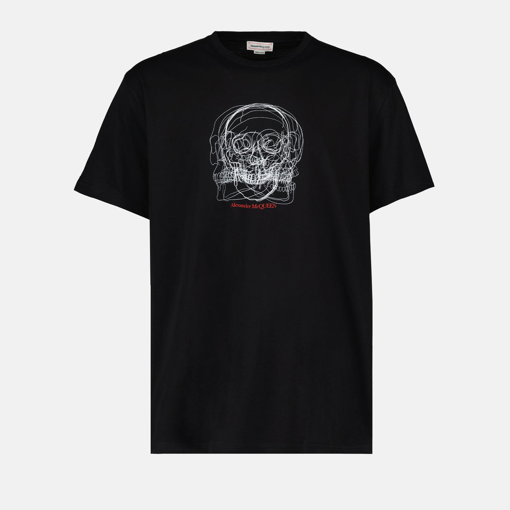 Tシャツ スカルTシャツ Alexander McQueen 黒 男