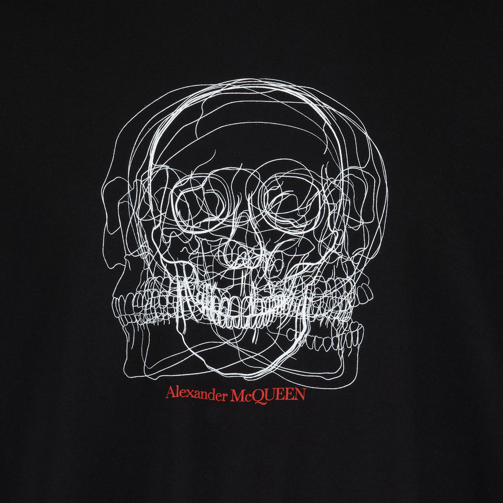 Tシャツ スカルTシャツ Alexander McQueen 黒 男