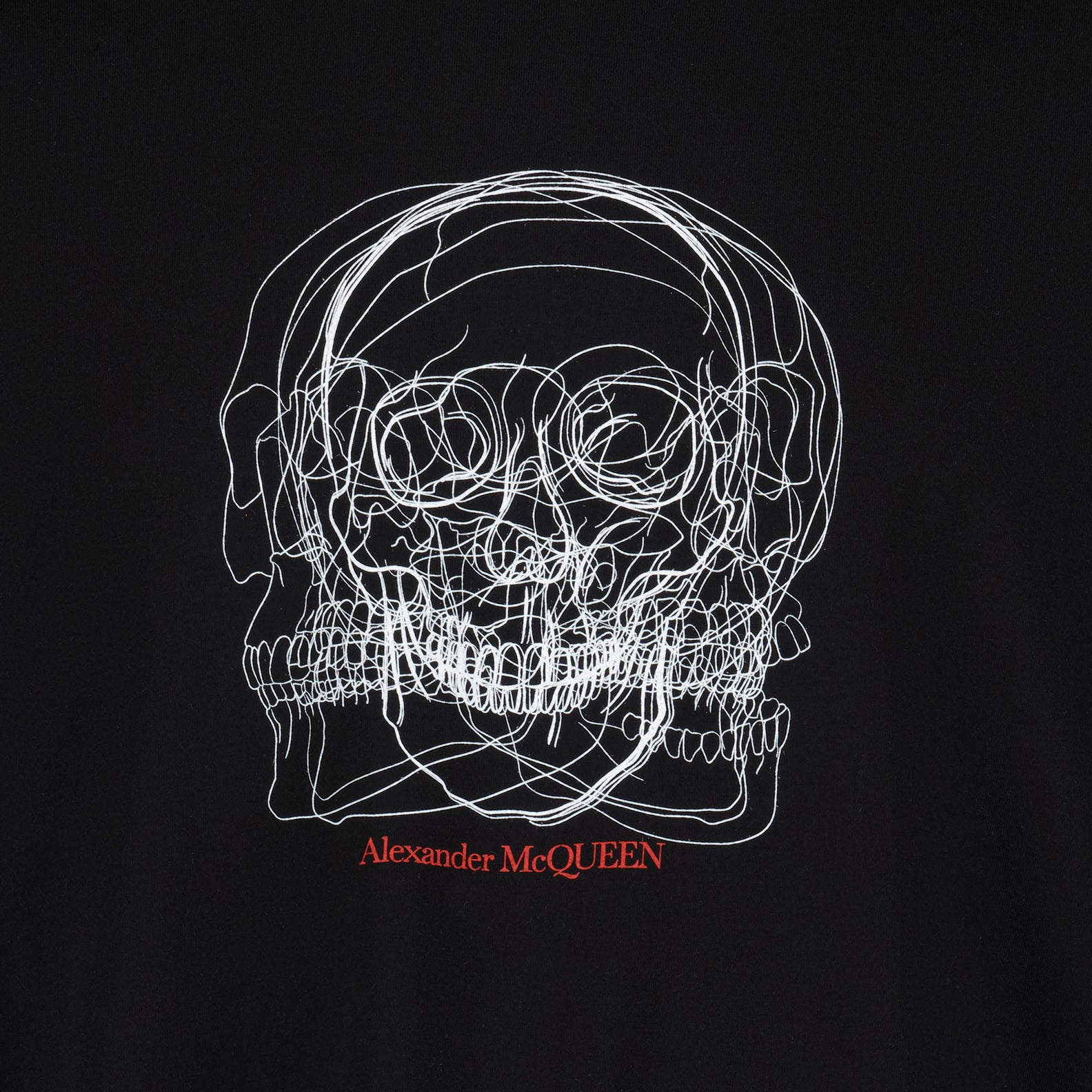 Tシャツ スカルTシャツ Alexander McQueen 黒 男