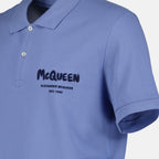 Polos Polo Graffiti Alexander McQueen Azul Homme