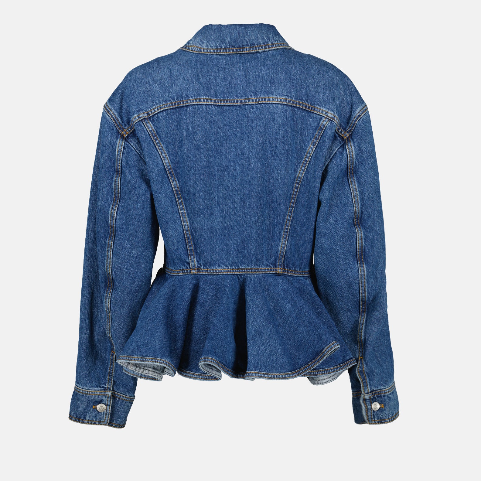 Jacken Veste en denim Alexander McQueen Blau Femme