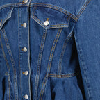 Jacken Veste en denim Alexander McQueen Blau Femme