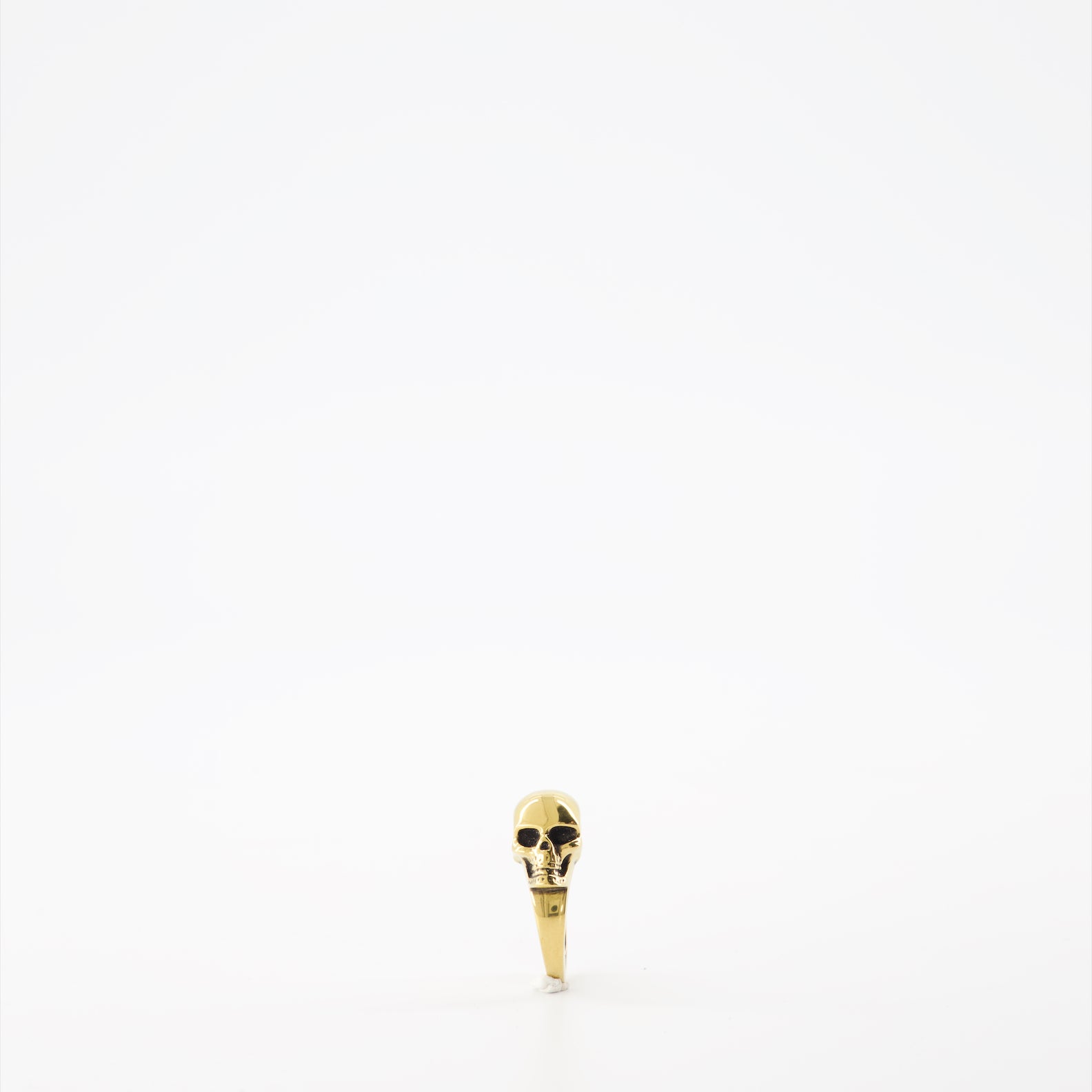 Bijoux Bague The Side Skull Alexander McQueen Doré Femme