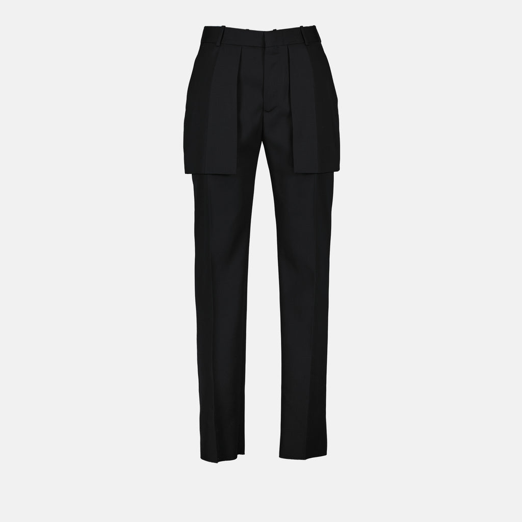 Pantalons Pantalon à poches apparentes Alexander McQueen Noir Homme