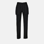 Pantalons Pantalon à poches apparentes Alexander McQueen Noir Homme