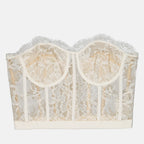 Tops Corset en dentelle Alexander McQueen Branco Femme