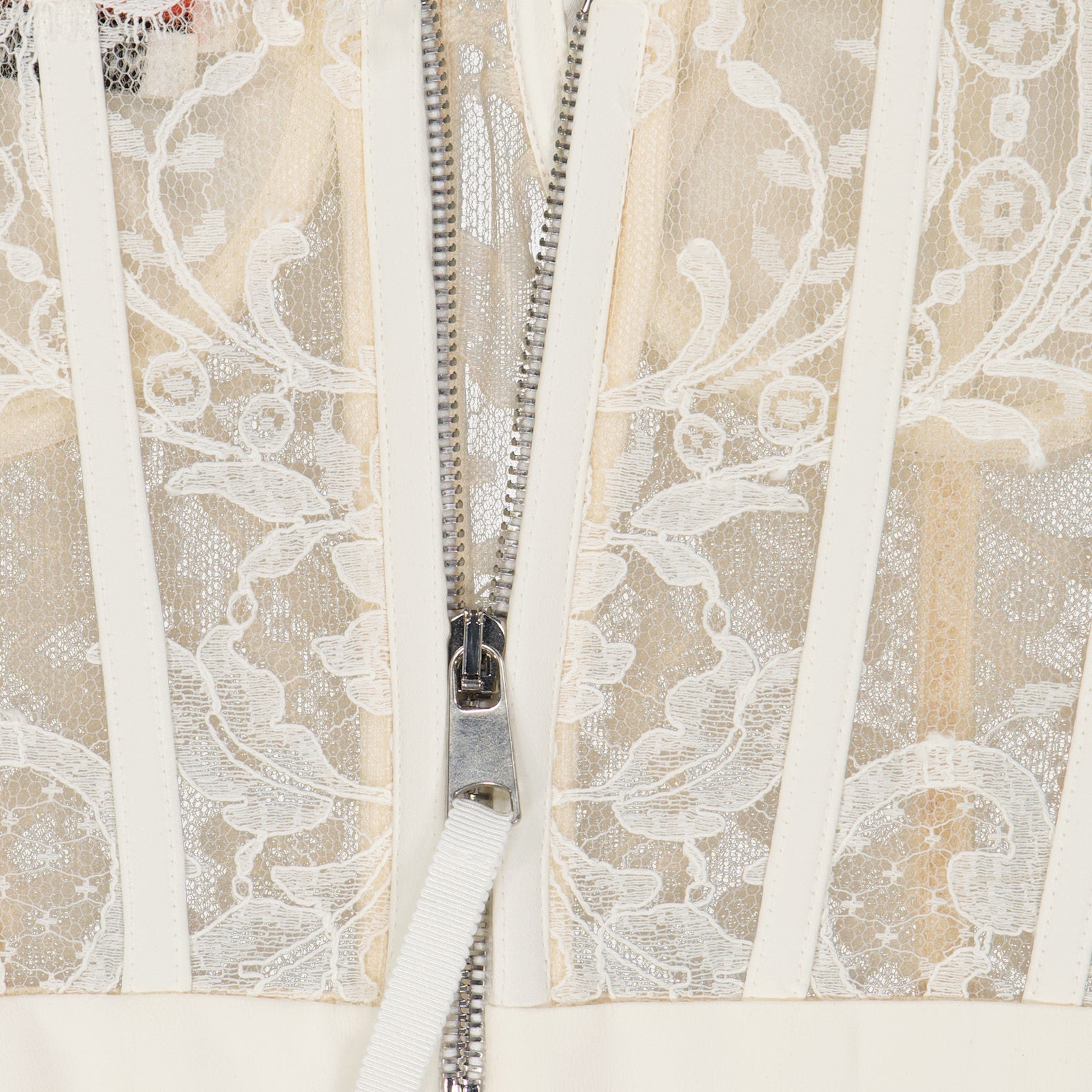 Tops Corset en dentelle Alexander McQueen Branco Femme