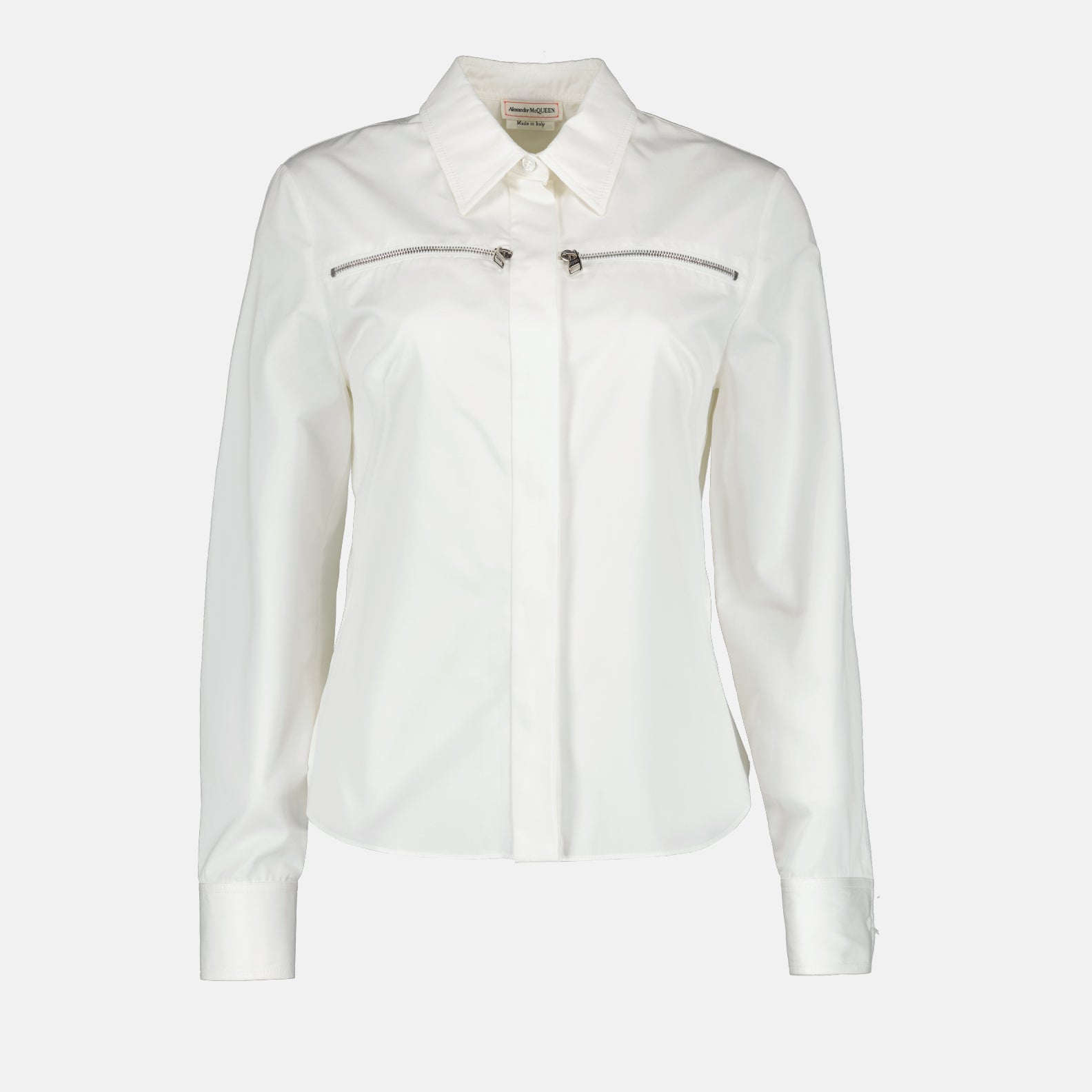 Camisas Chemise à zip Alexander McQueen Blanco Femme