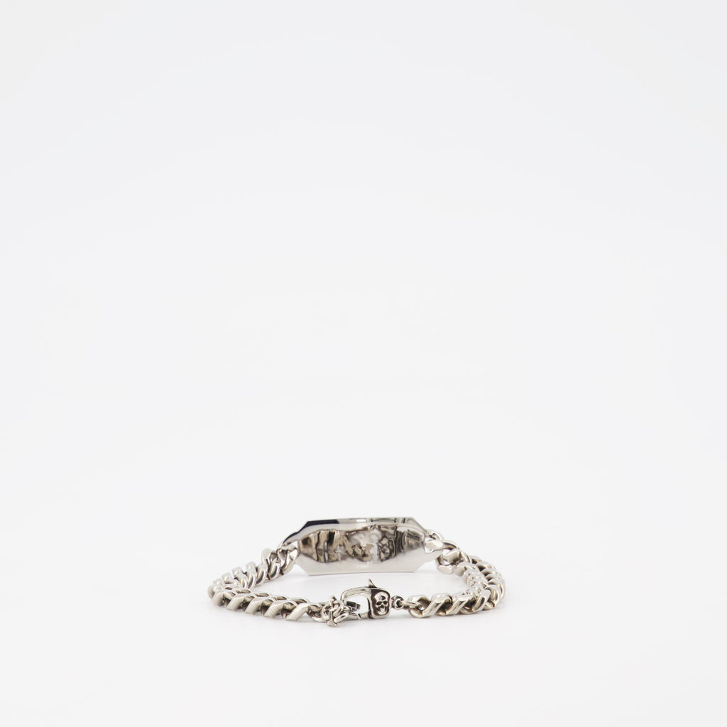 Bijoux Bracelet gravé Alexander McQueen Argenté Homme