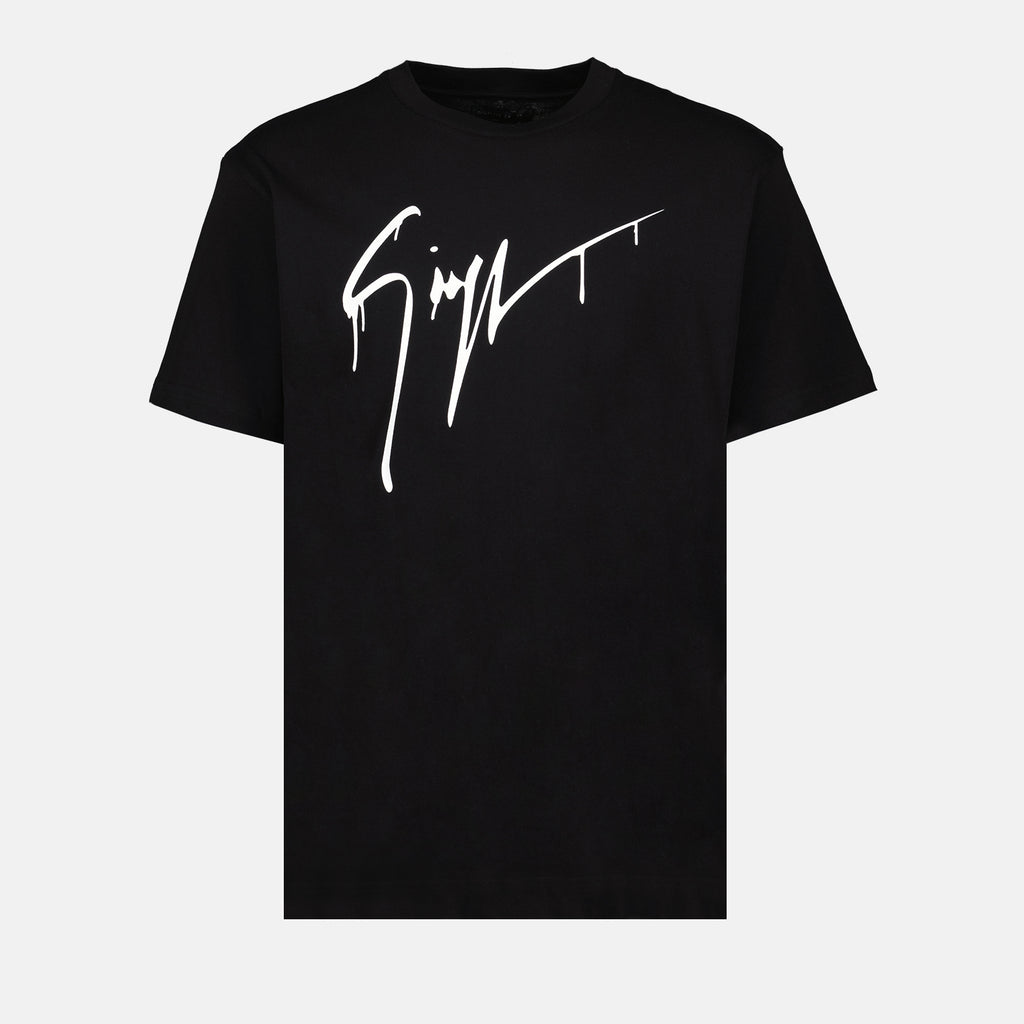Camisetas T-shirt LR-20 Giuseppe Zanotti Negro Homme