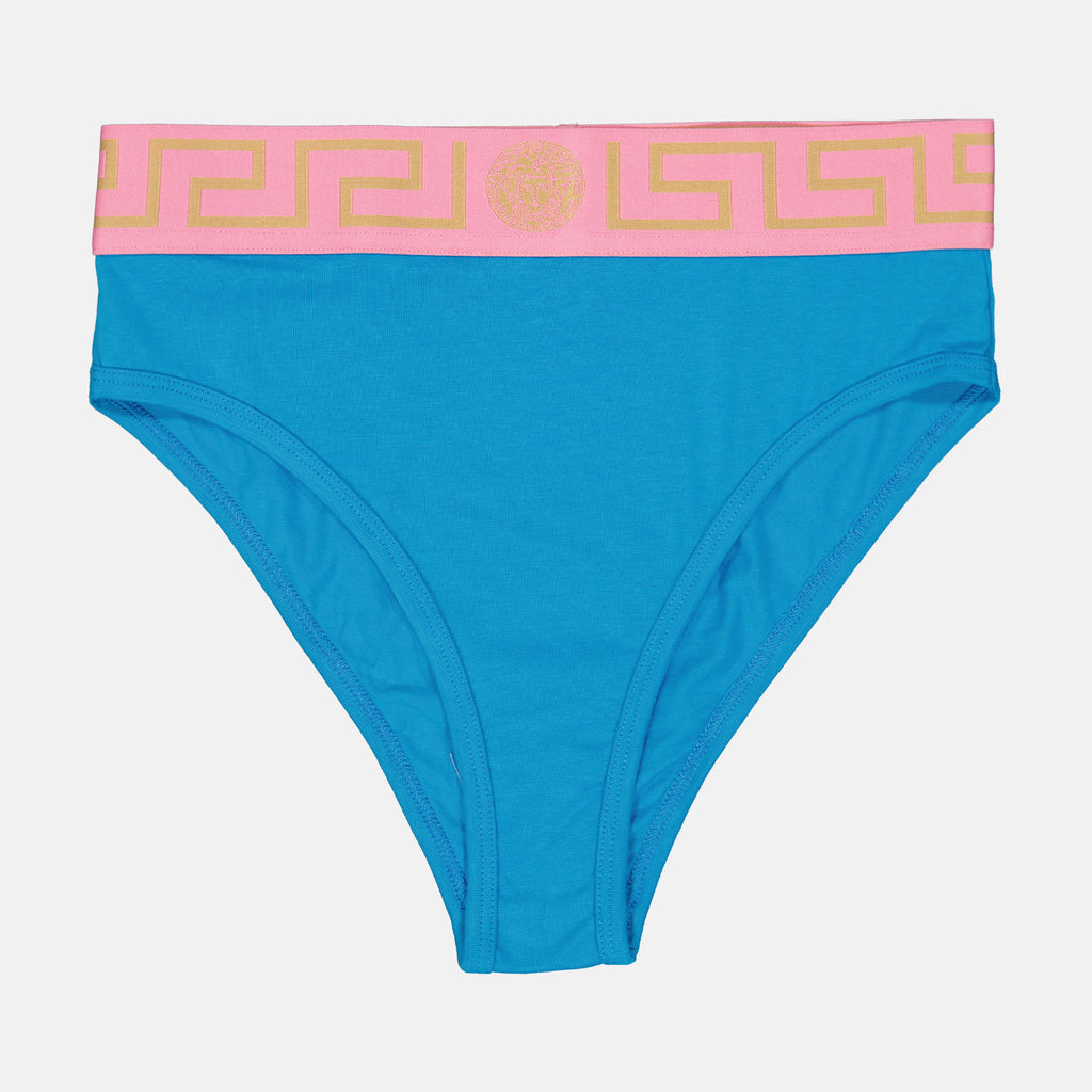 Ropa interior y homewear Culotte échancré Greca Versace Azul Femme