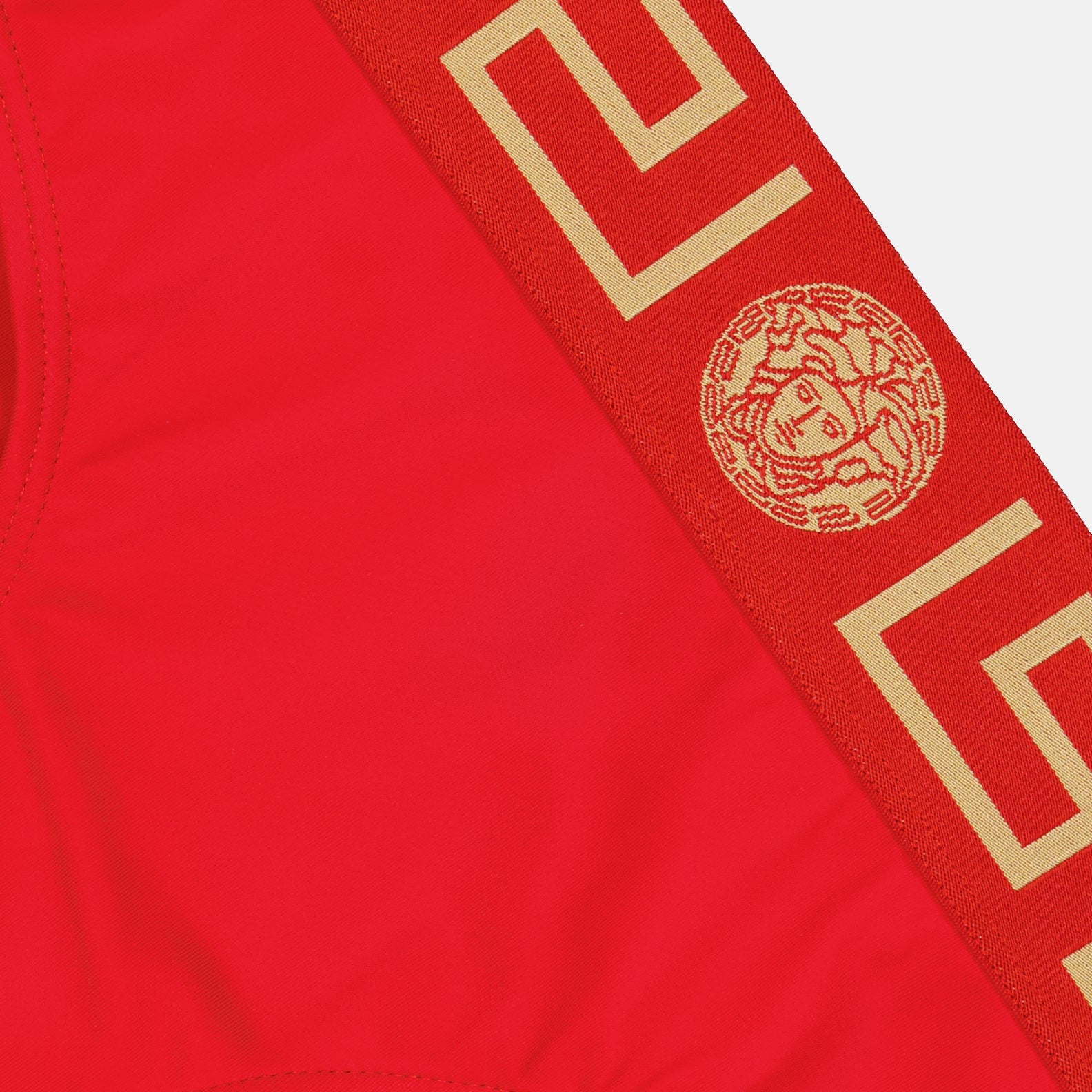 Moda de playa Culotte de bain à bordures Greca Versace Rojo Femme