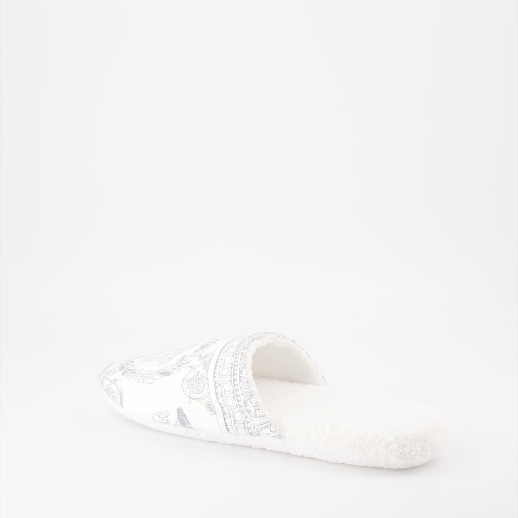 Roupa íntima e homewear Chaussons Medusa Versace Branco Unissex