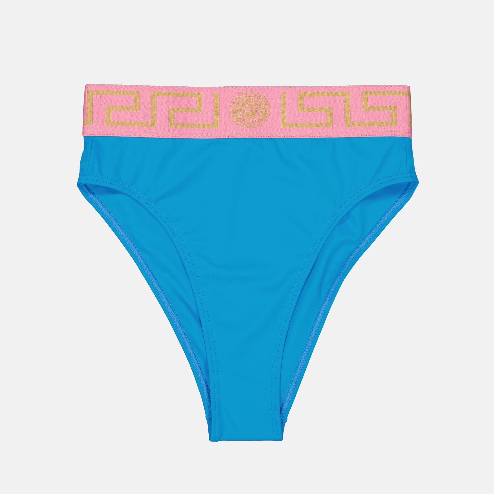Moda de playa Culotte de bain à bordures Greca Versace Azul Femme