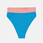 Moda de playa Culotte de bain à bordures Greca Versace Azul Femme
