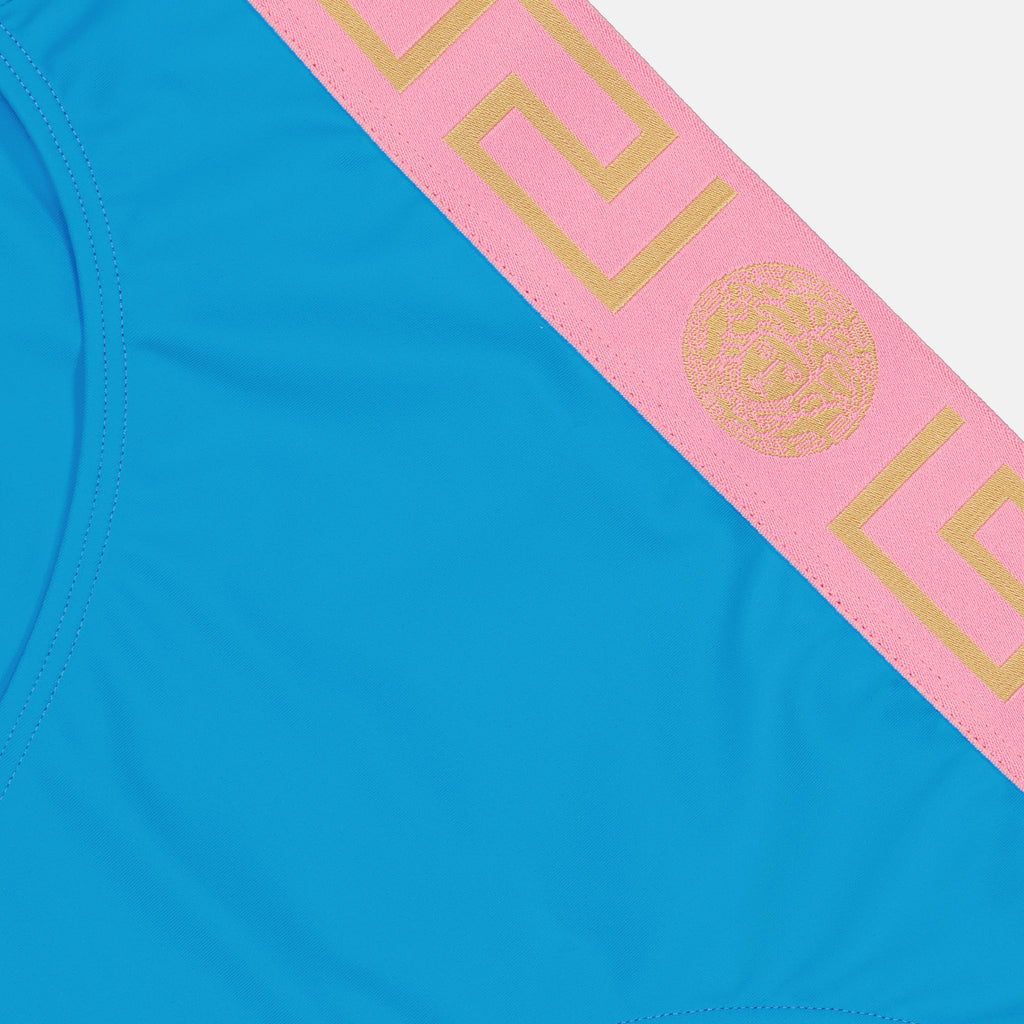 Moda de playa Culotte de bain à bordures Greca Versace Azul Femme