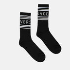 Sous-vêtements et homewear Chaussettes 90s Vintage Logo Versace Noir Homme