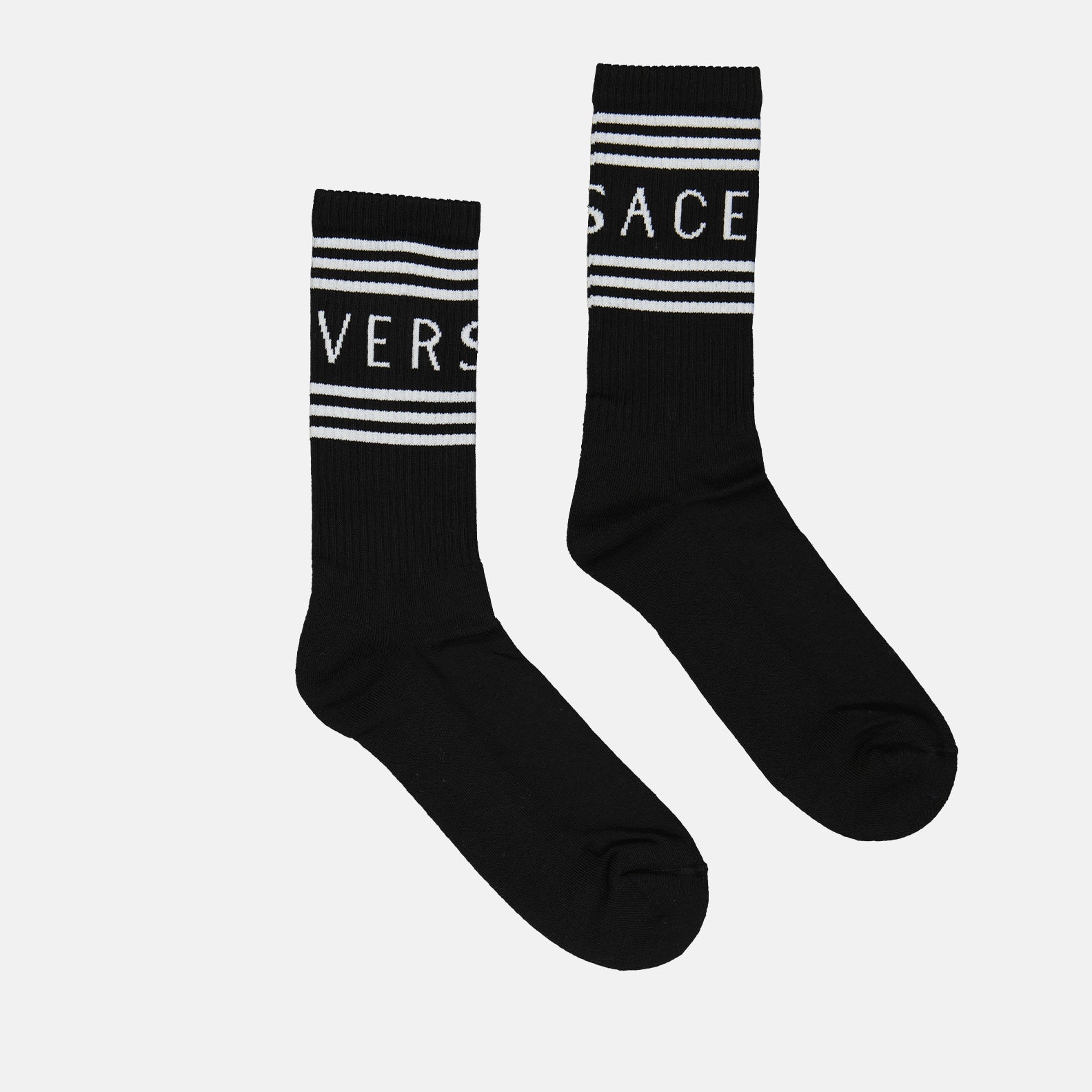 Roupa íntima e homewear Chaussettes 90s Vintage Logo Versace Preto Homme