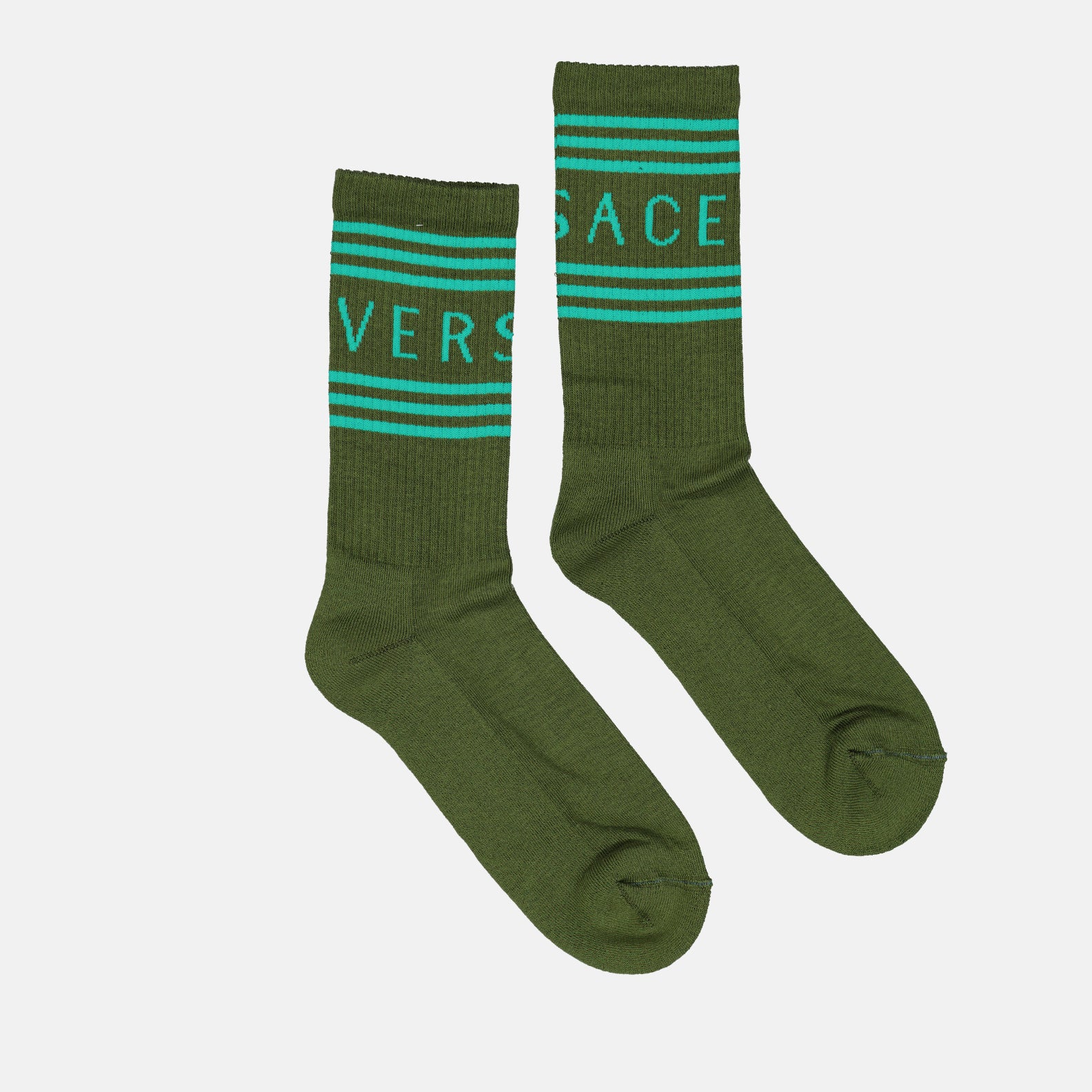 Roupa íntima e homewear Chaussettes 90s Vintage Logo Versace Verde Homme
