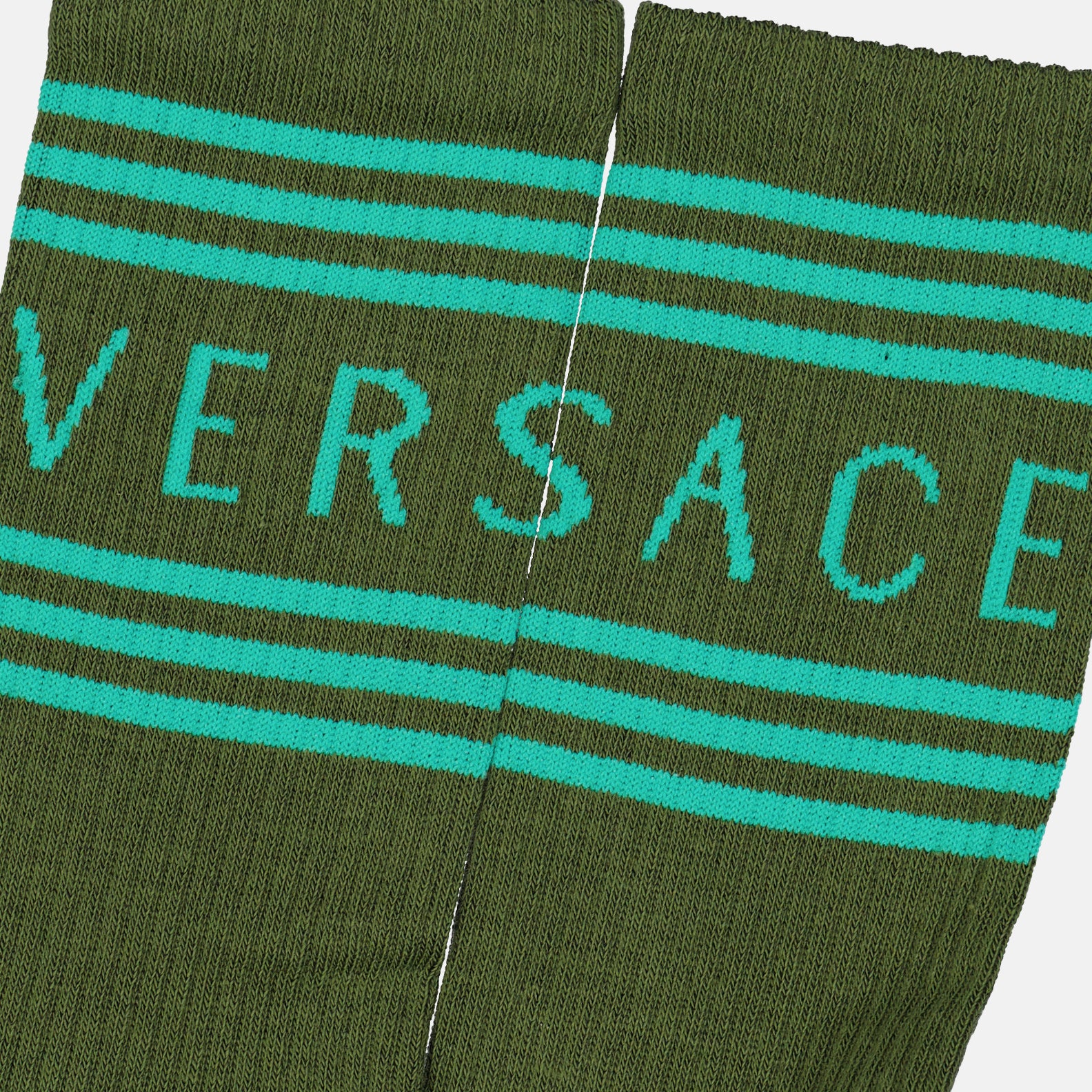 Roupa íntima e homewear Chaussettes 90s Vintage Logo Versace Verde Homme