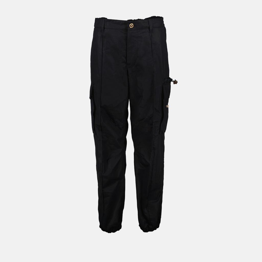 パンツ メデューサ ラ グレカ カーゴパンツ Versace 黒 男