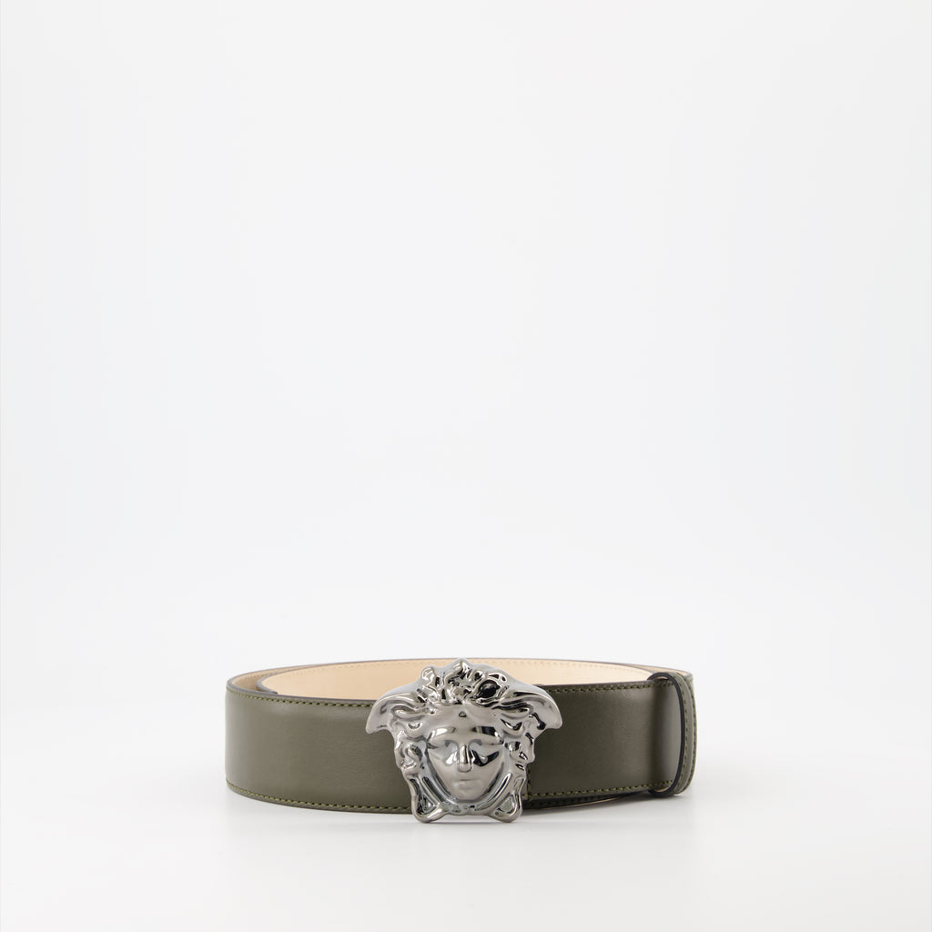 Cintos Ceinture Medusa Versace Verde Homme