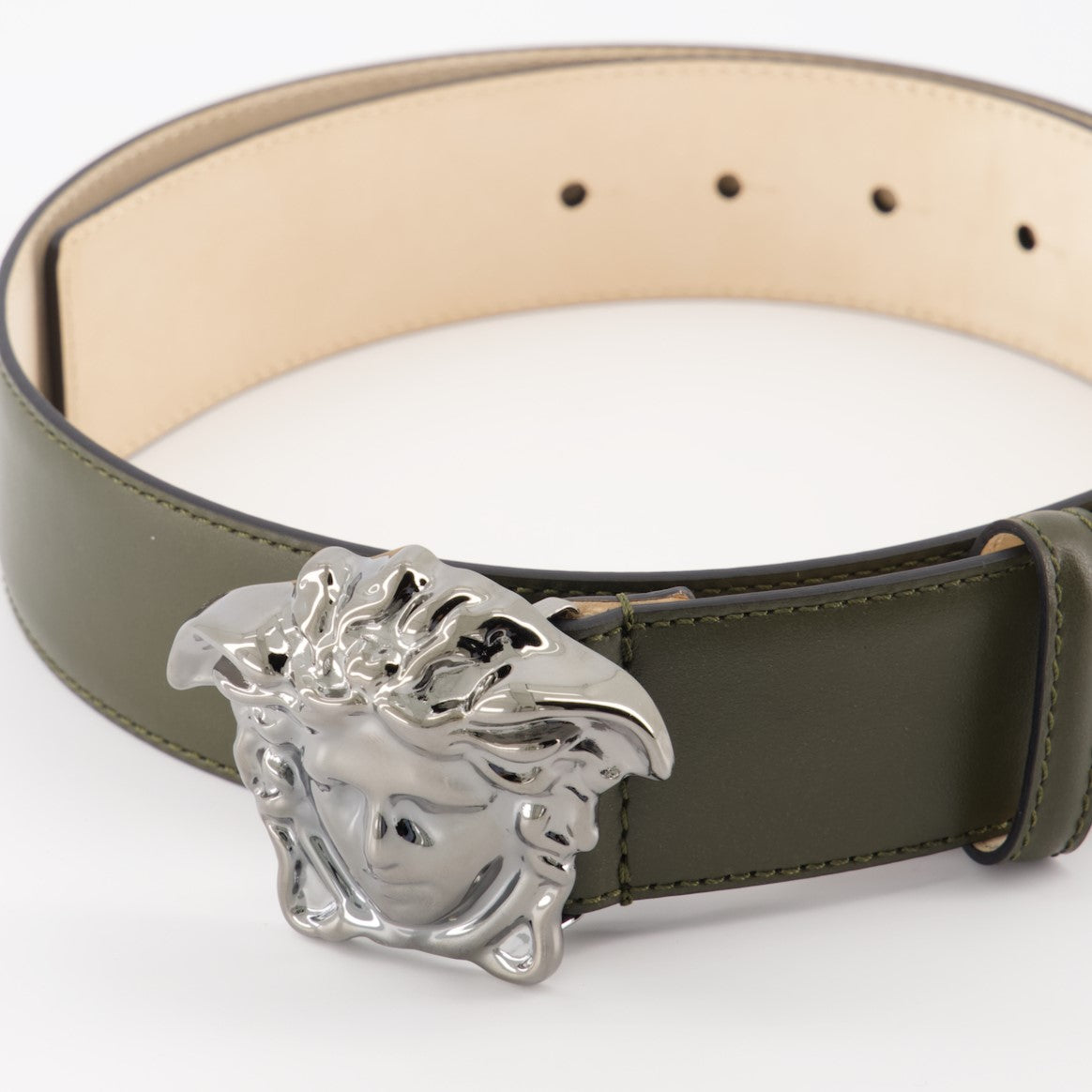 Cintos Ceinture Medusa Versace Verde Homme