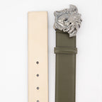 Cintos Ceinture Medusa Versace Verde Homme