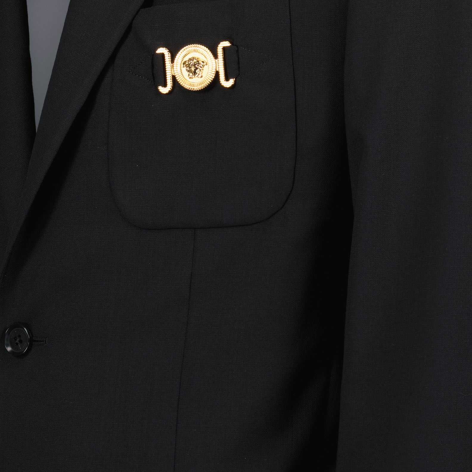 ジャケット メデューサ ビギー ブレザー Versace 黒 Homme