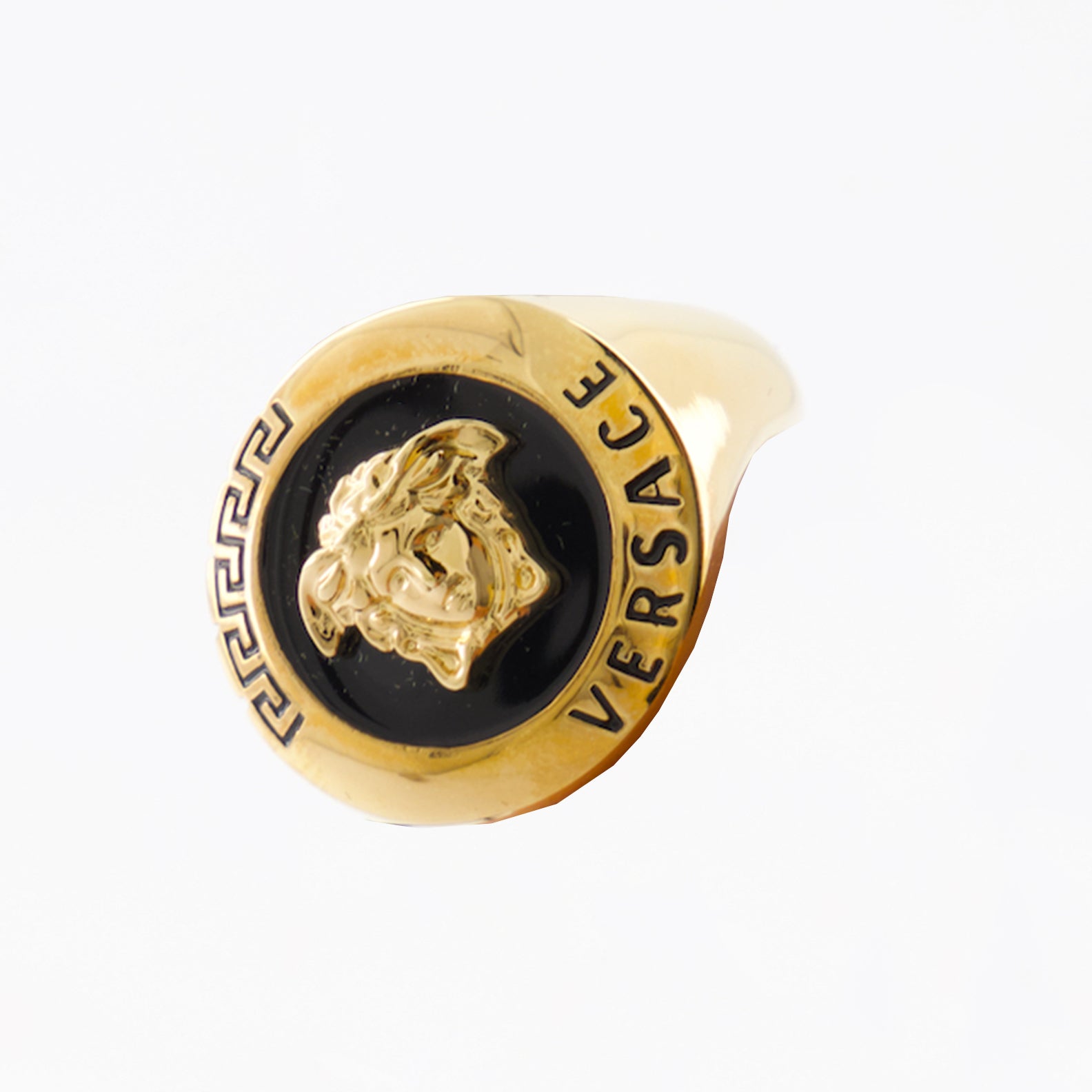 Bijoux Bague Medusa Versace Doré Homme