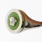 Bijoux Bague Médusa Versace Vert Homme