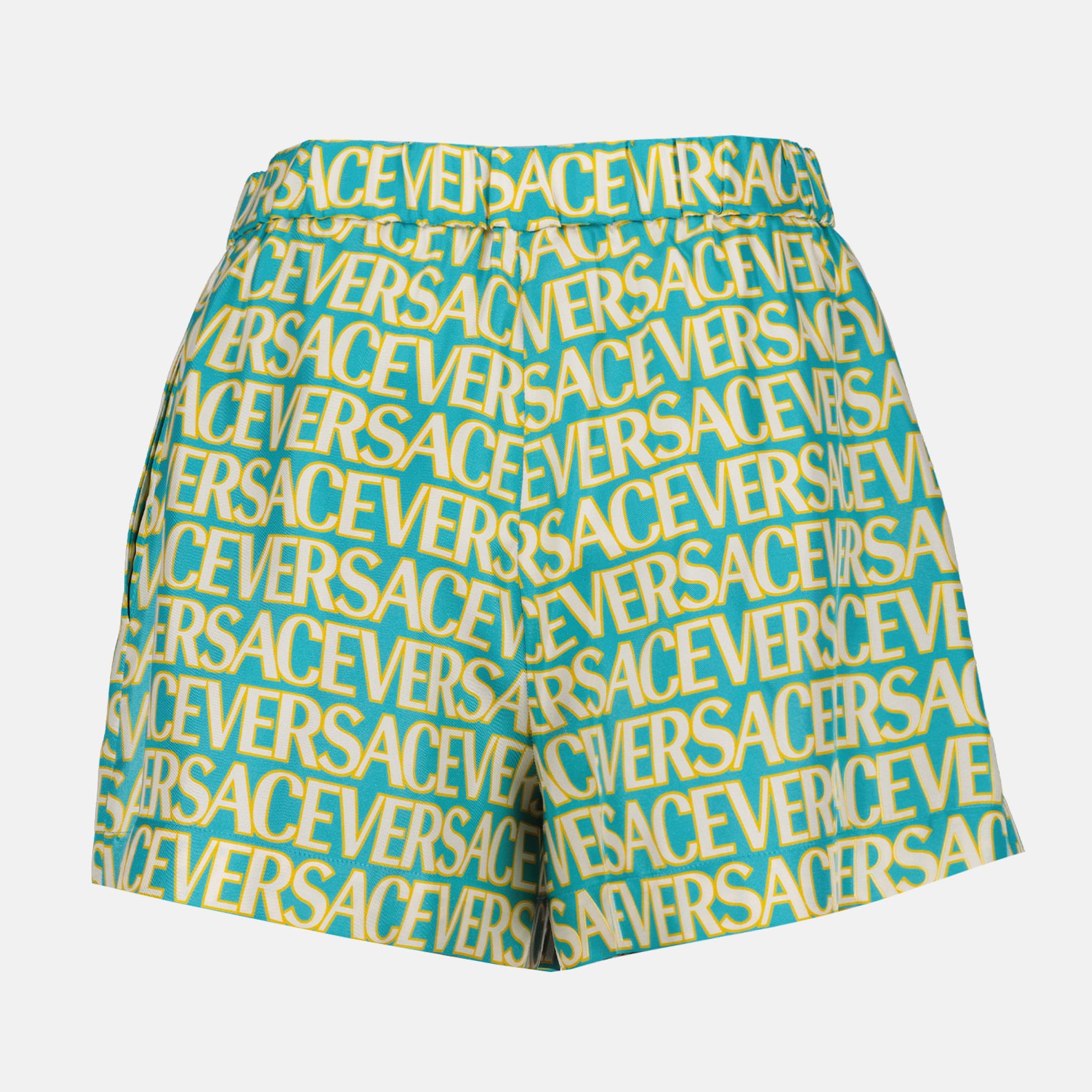 ショートパンツ ヴェルサーチ オールオーバー スイムショーツ Versace 青 女性