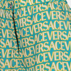 ショートパンツ ヴェルサーチ オールオーバー スイムショーツ Versace 青 女性