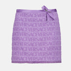Jupes Mini-jupe Versace Allover Versace Violet Femme