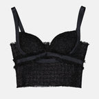 Tops Haut bustier Versace Noir Femme