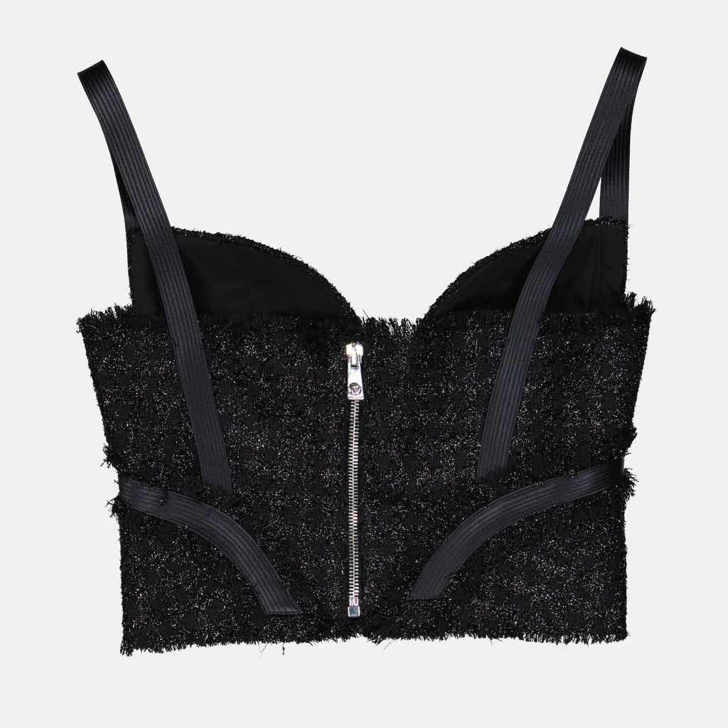 Tops Haut bustier Versace Noir Femme