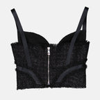 Tops Haut bustier Versace Noir Femme