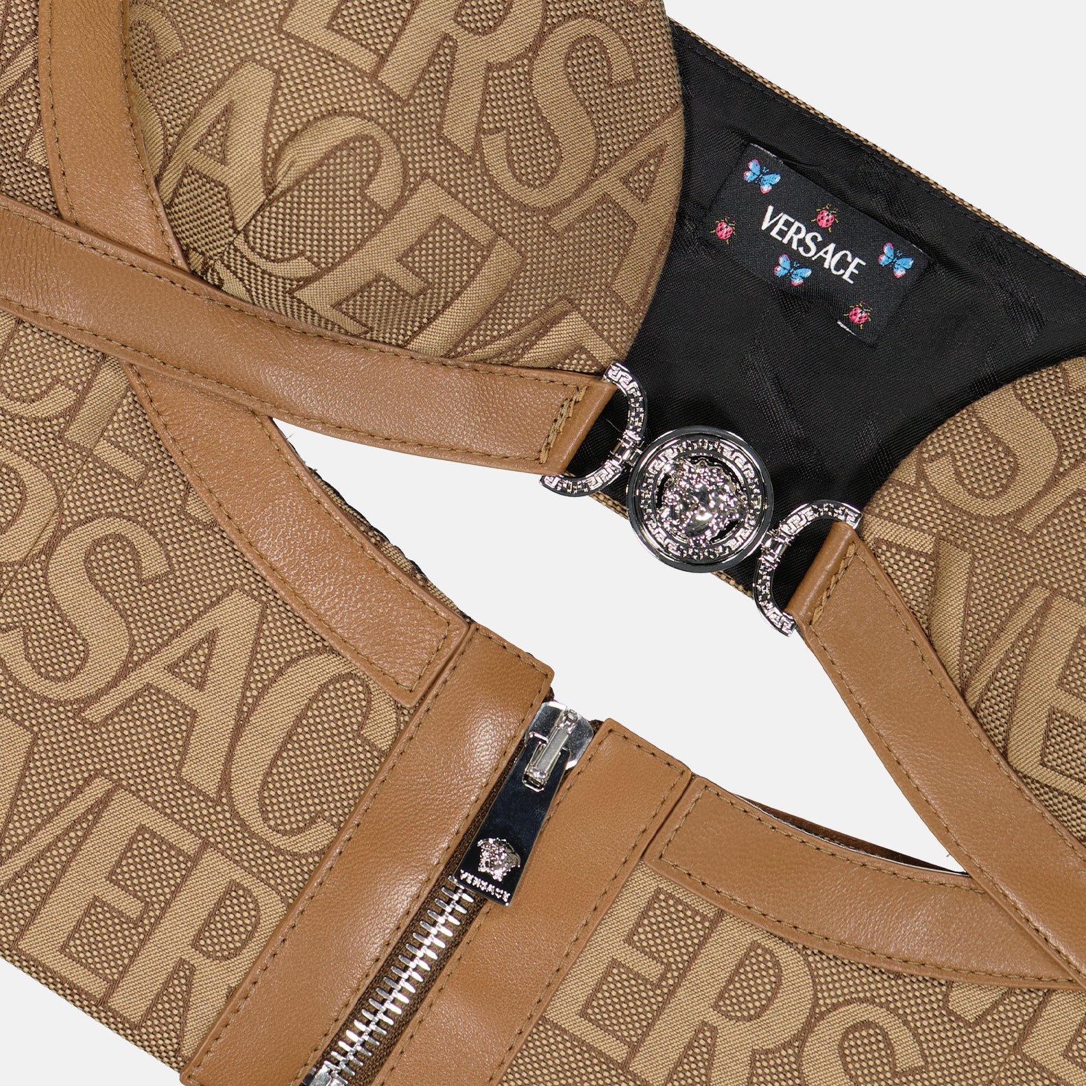 Tops Haut bustier Versace Allover Versace Marron Femme