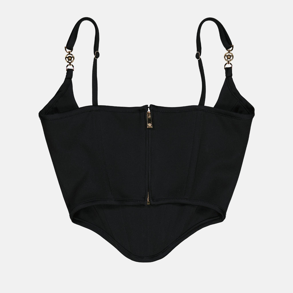 Tops Haut corset Medusa 95' Versace Noir Femme