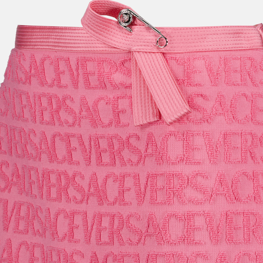 Jupes Mini-jupe Safety Pin Versace Rose Femme