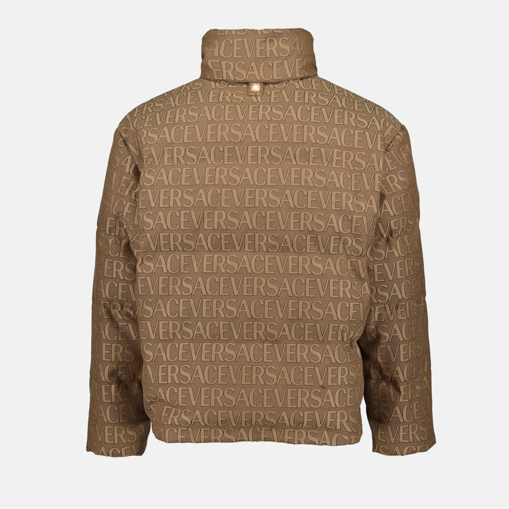 Manteaux Doudoune Versace Allover Versace Marron Homme