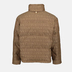 Manteaux Doudoune Versace Allover Versace Marron Homme