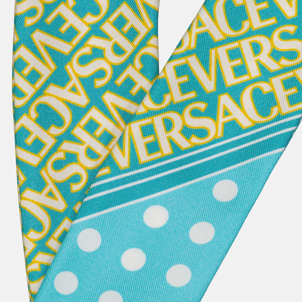 Écharpes, foulards et gants Foulard Versace Allover Versace Bleu Femme