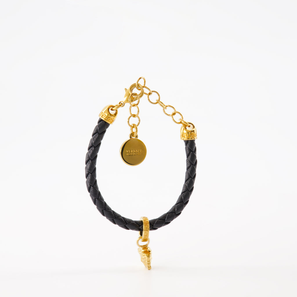 Joyería Bracelet tressé Medusa Versace Negro Femme