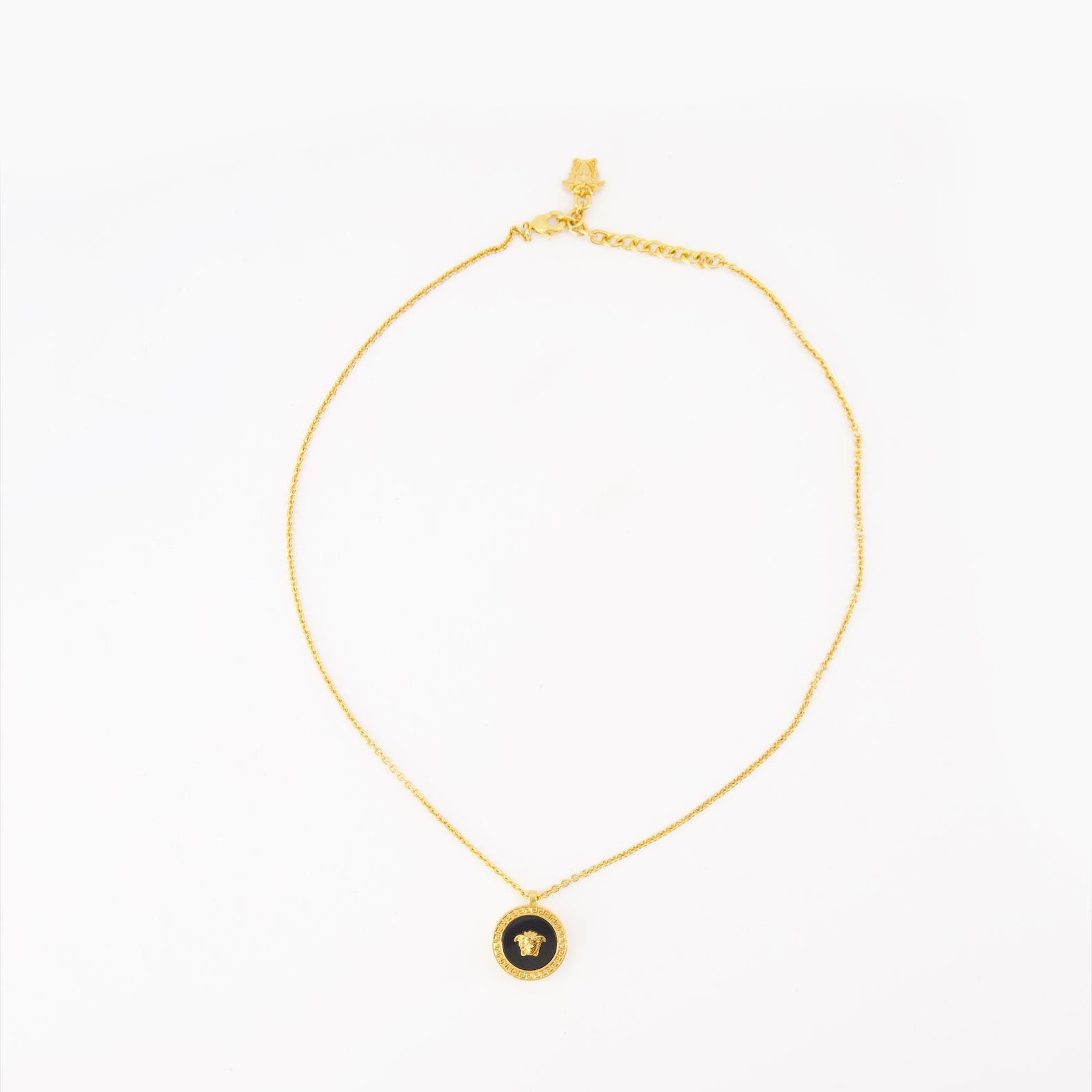Joyería Collier Medusa Versace Negro Homme