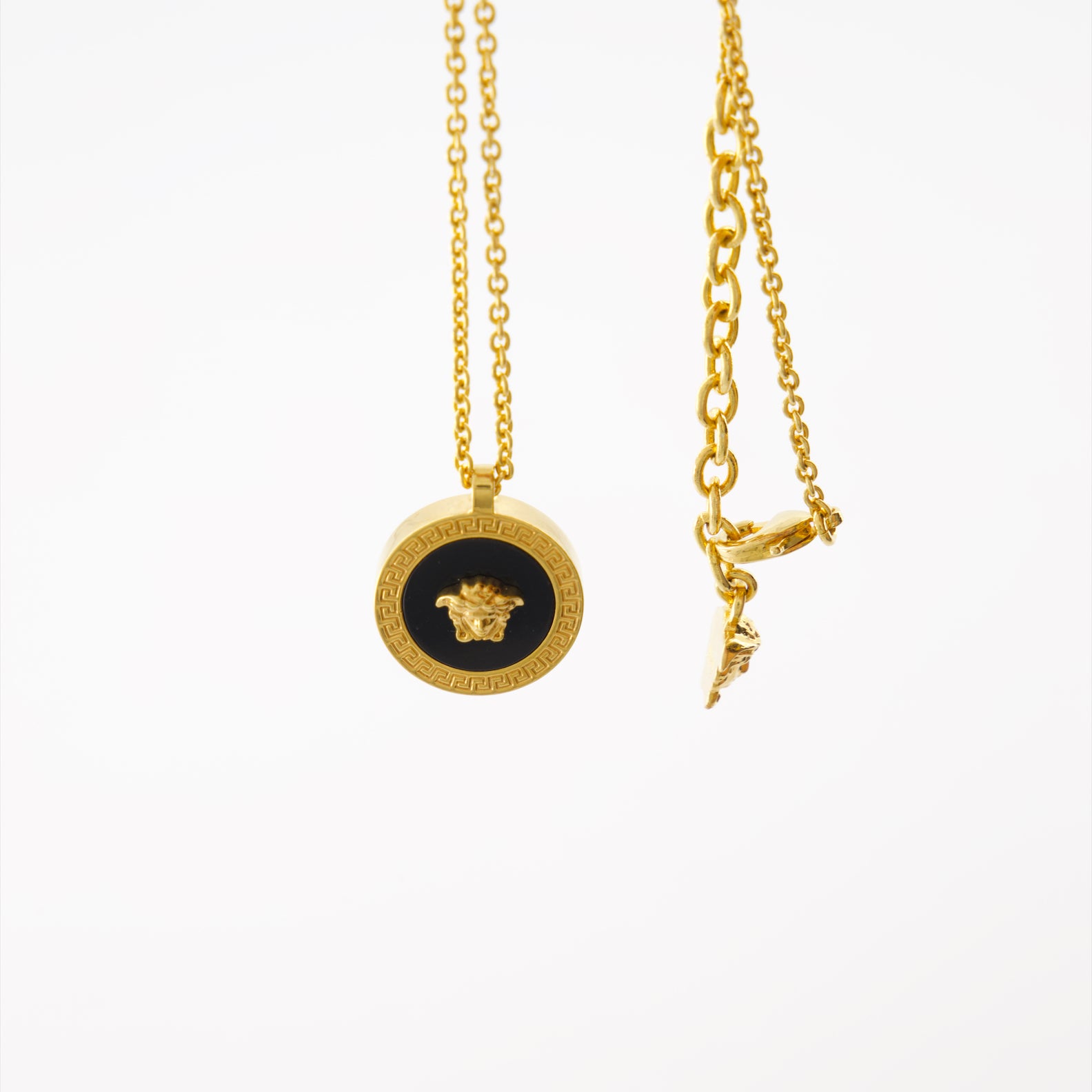 Joyería Collier Medusa Versace Negro Homme