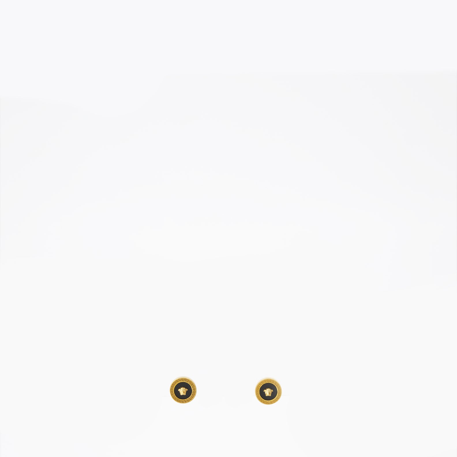 Bijoux Boucles d'oreilles Medusa Versace Noir Femme